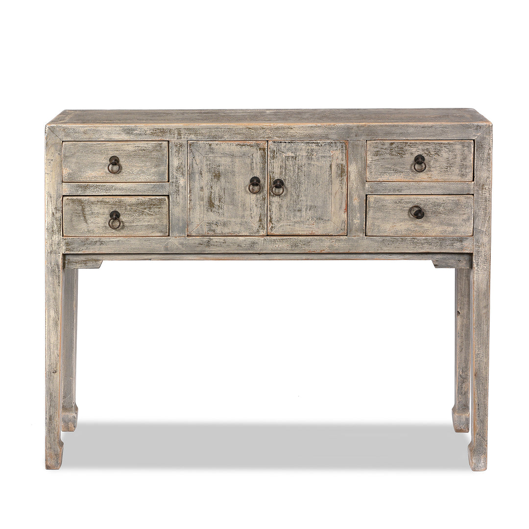 Grey Painted Shandong Style Ladies Console | Indigo Antiques
