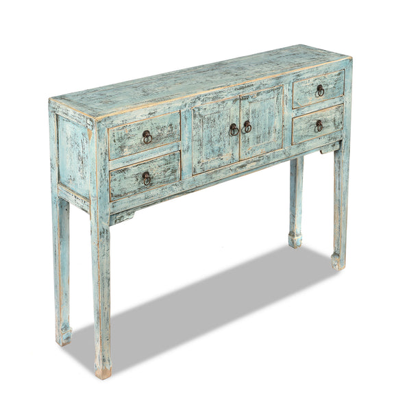 Mint Painted Shandong Style Ladies Console