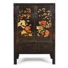 Antique Black Lacquer Wedding Cabinet From Shanxi - 19thC