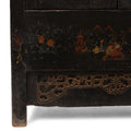 Black Lacquer Wedding Cabinet From Shanxi  -19th Century