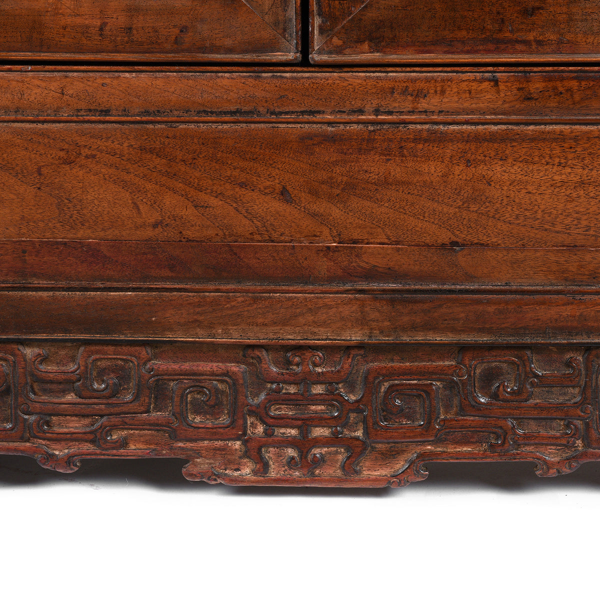 Detail From Antique Chinese Walnut &amp; Elm Sideboard - 18th Century | Indigo Antiques