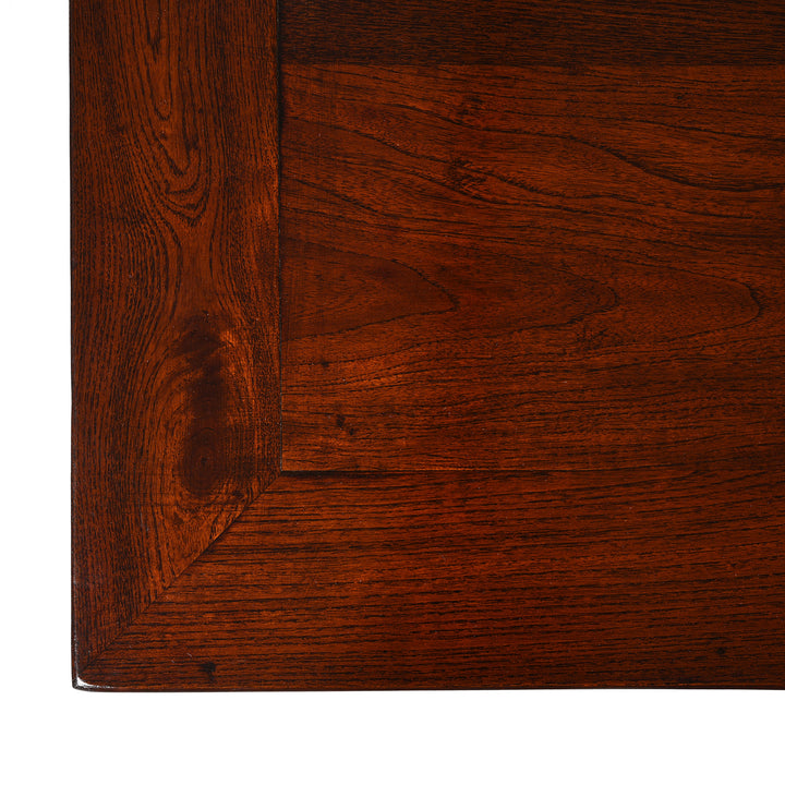 Corner detail From Console Table Made From Old Elm - Ming Style | Indigo Antiques