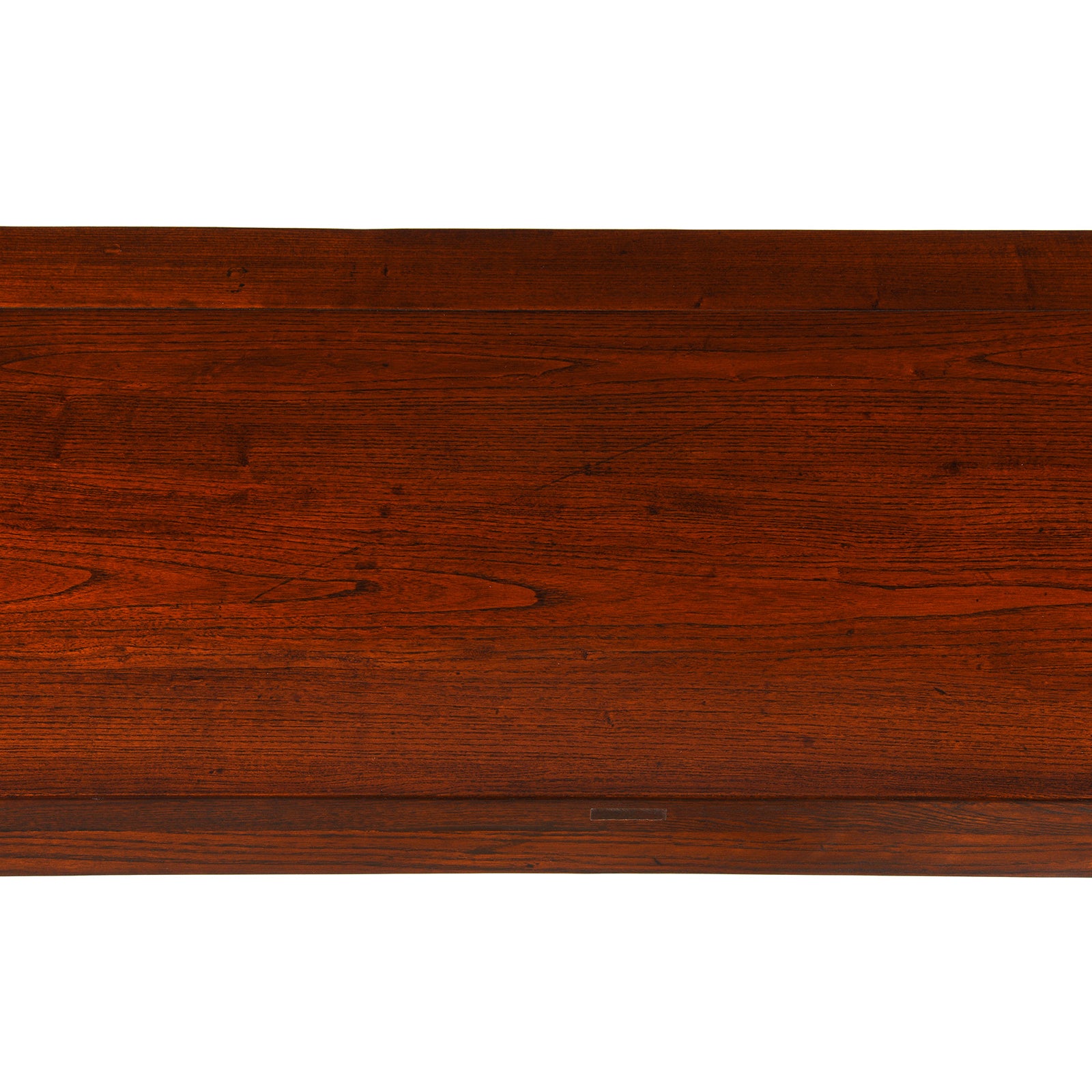 Top Detail From Console Table Made From Old Elm - Ming Style | Indigo Antiques