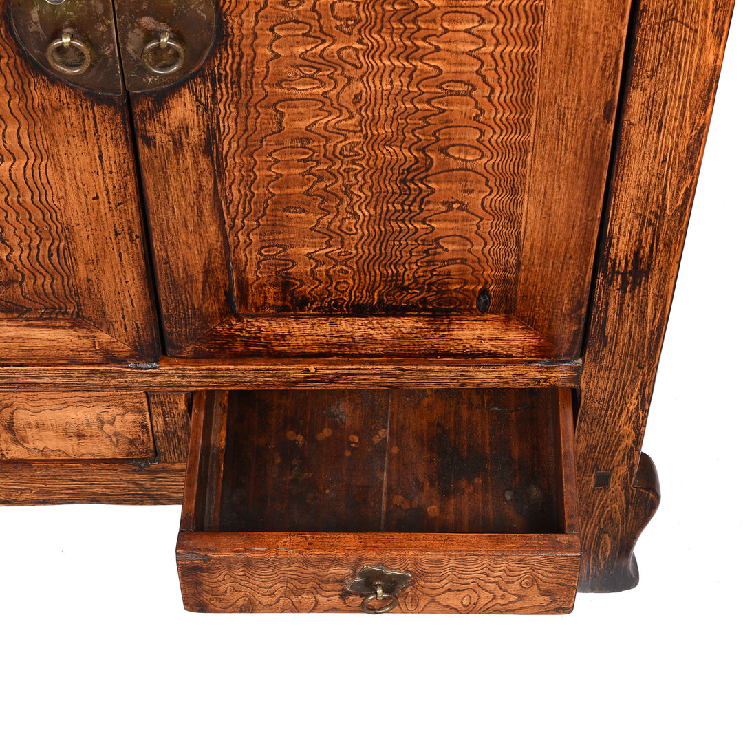 Drawer Interior From Mulberry Chinese Cabinet From Gansu - 19thC | Indigo Antiques