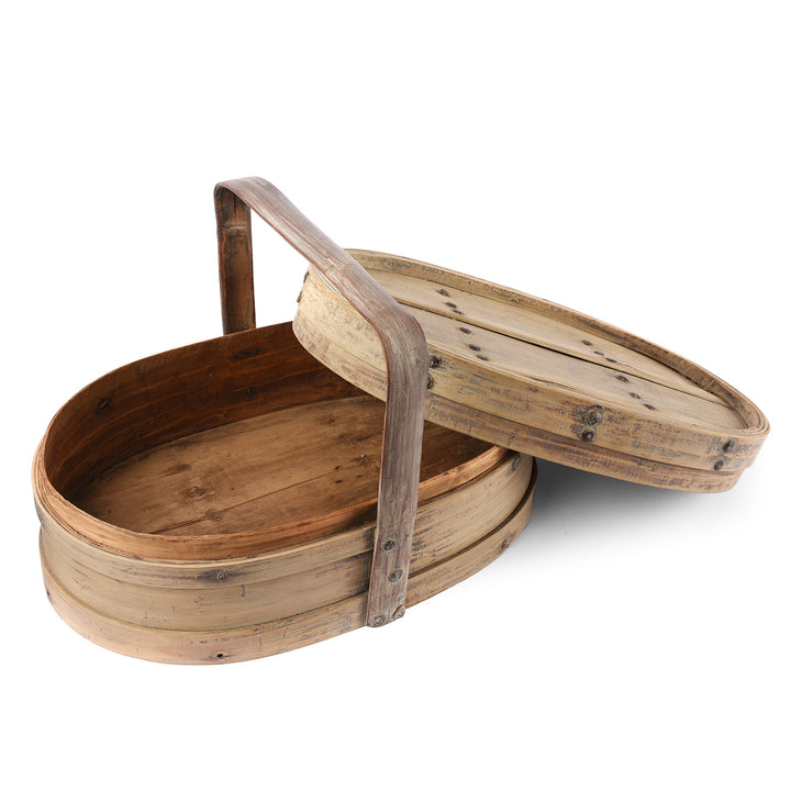 Lid Off View Of Antique Old Chinese Food Container From Shanxi - 19th Century | Indigo Antiques