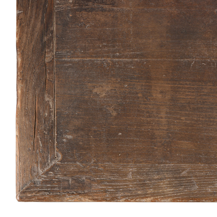 Top Detail from Antique Elm Chest Of Drawers From Gansu - 19th Century | Indigo Antiques