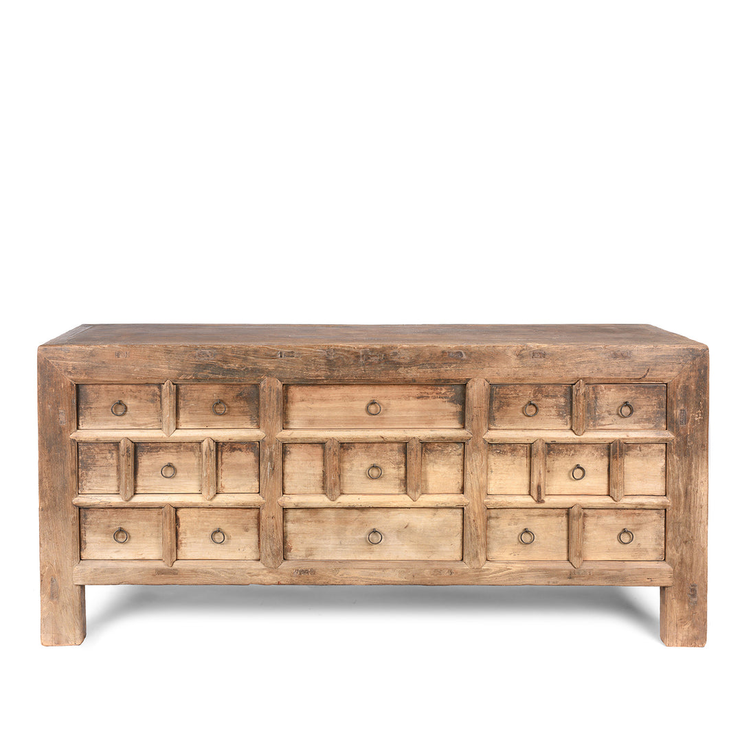 Antique Elm Chest Of Drawers From Gansu - 19th Century | Indigo Antiques