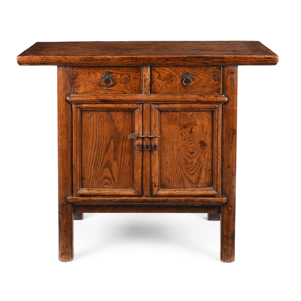 Locust Wood Cabinet From Gansu Province - 19th Century