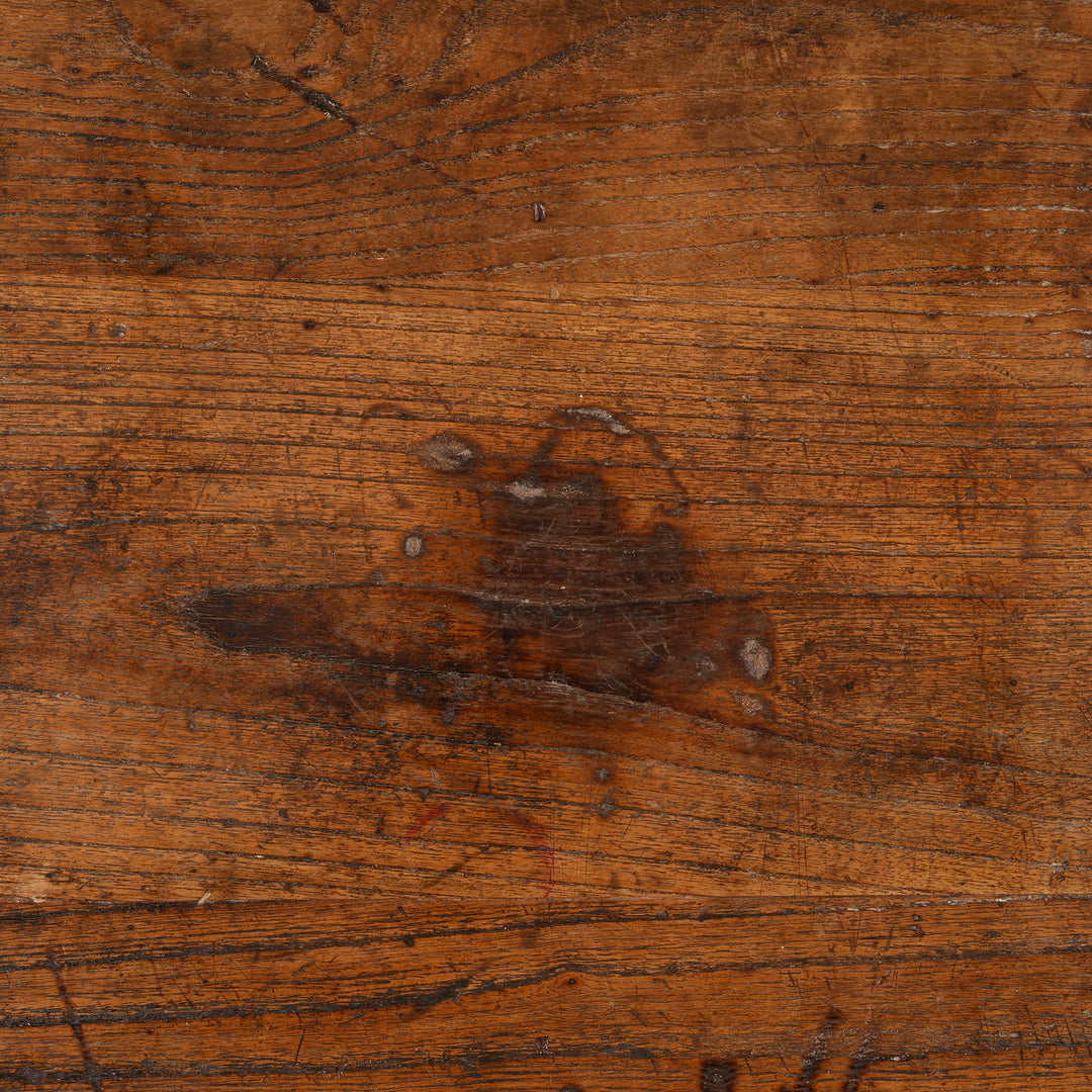 Top Detail From Antique 4 Drawer Elm Wine Table From Shanxi - 19th Century | Indigo Antiques