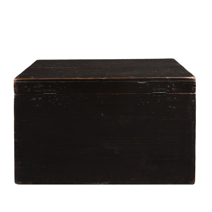 Back of Antique Painted Elm Opera Chest From Shanxi - 19th Century | Indigo Antiques