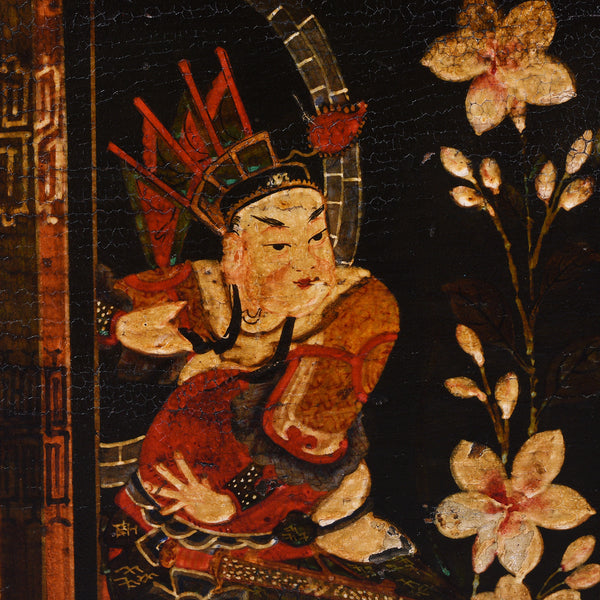 Painted Opera Chest From Shanxi - 19th Century