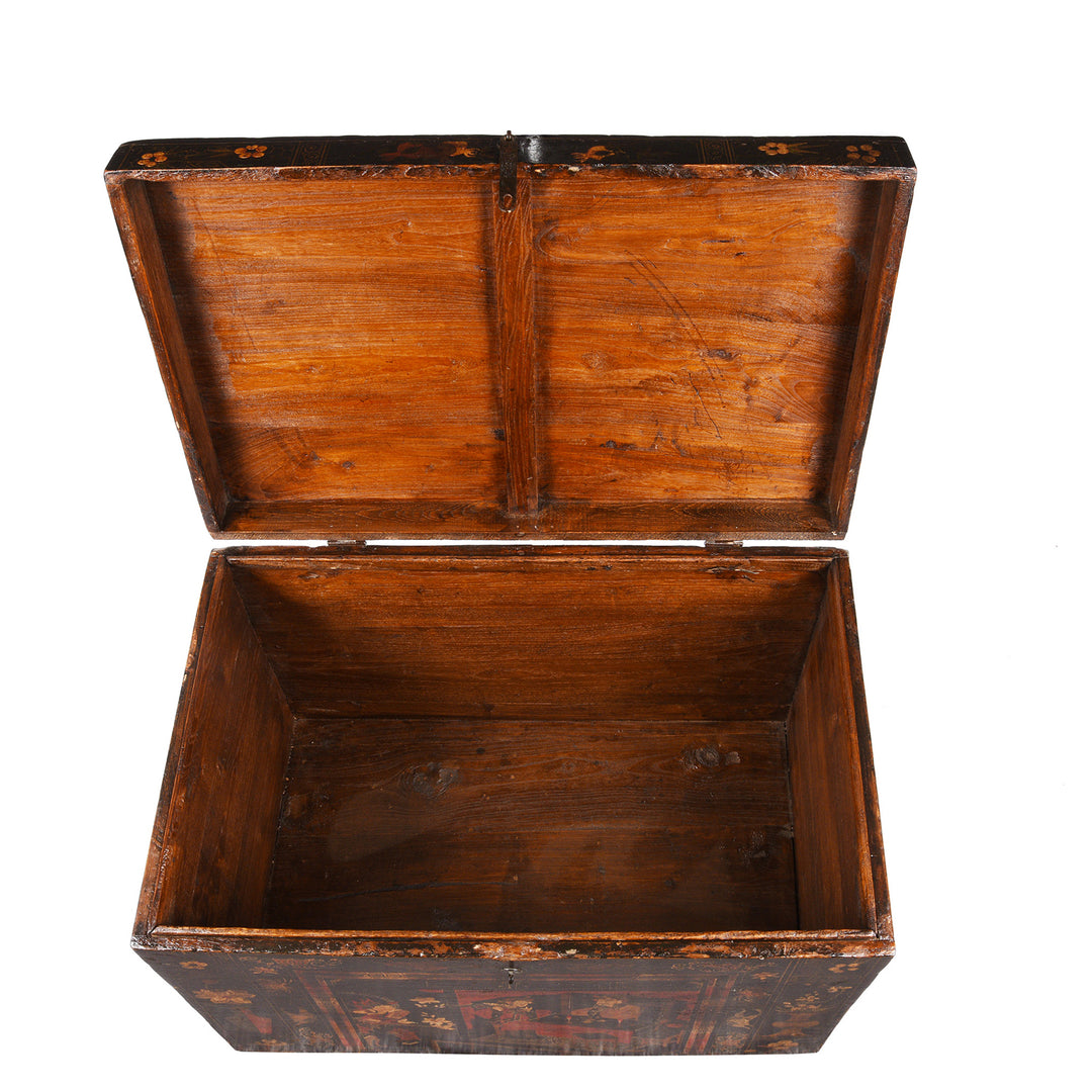 Interior Of Antique Painted Opera Chest From Shanxi - 19th Century | INDIGO ANTIQUES