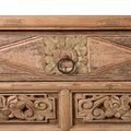 Carved Elm Coffer Sideboard From Shanxi Province - 19th Century