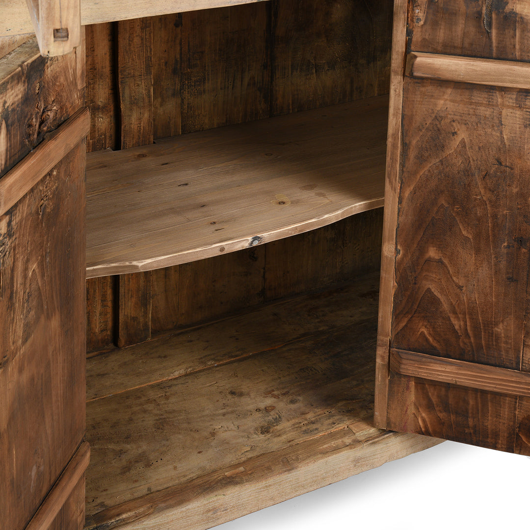 Interior Of Antique Chinese Noodle Cabinet From Shandong - 19th Century | Indigo Antiques