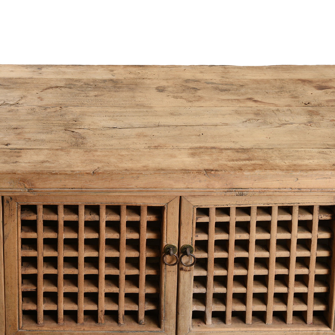 Top Detail From Antique Chinese Noodle Cabinet From Shandong - 19th Century | Indigo Antiques