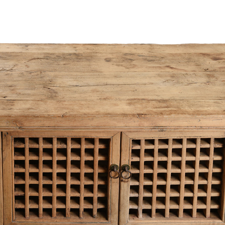Top Detail From Antique Chinese Noodle Cabinet From Shandong - 19th Century | Indigo Antiques