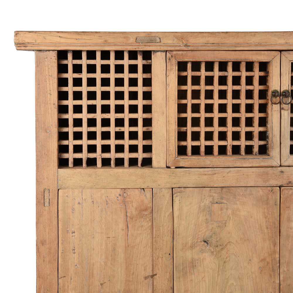 Corner Detail From Antique Chinese Noodle Cabinet From Shandong - 19th Century | Indigo Antiques