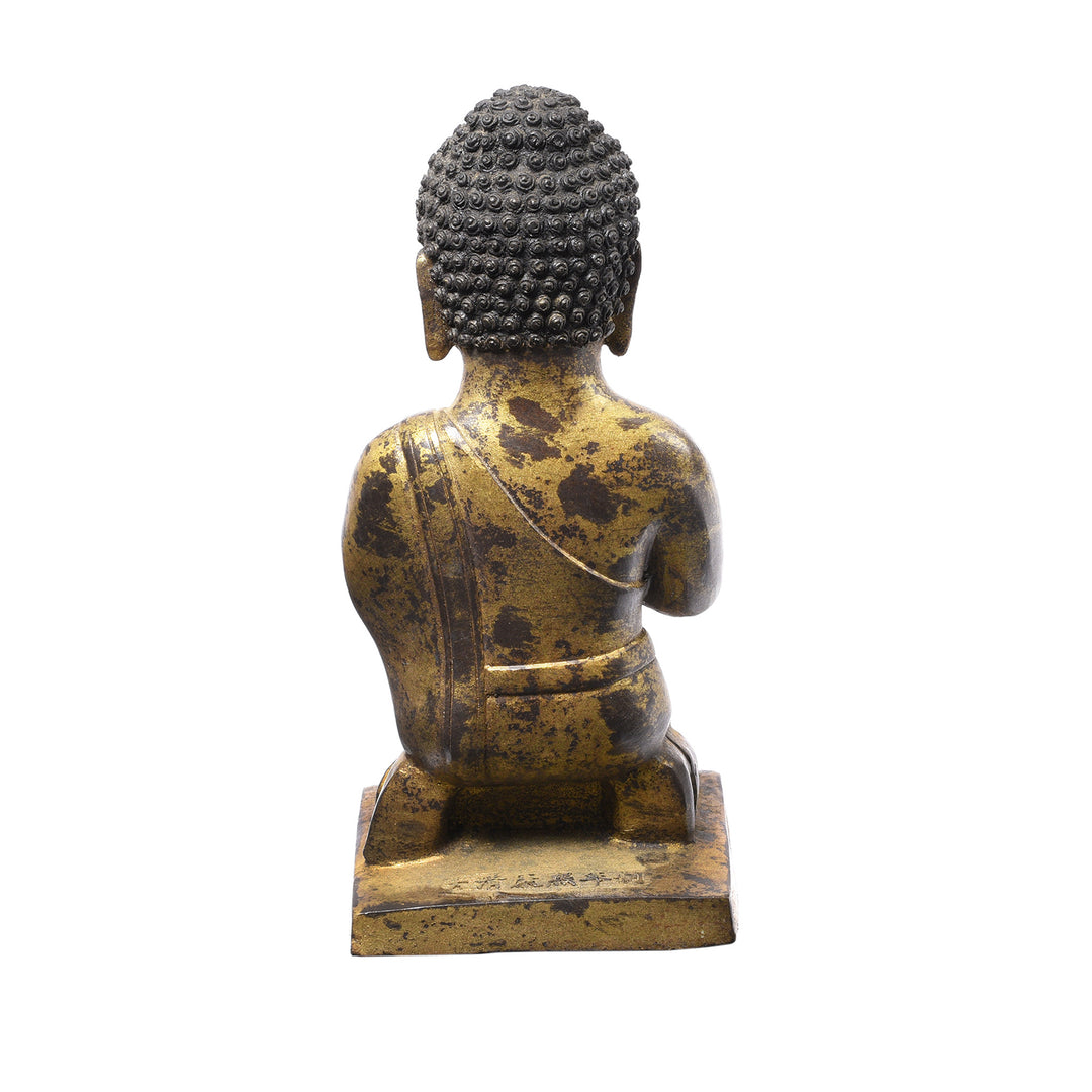 Back Of Praying Buddha Statue | INDIGO ANTIQUES
