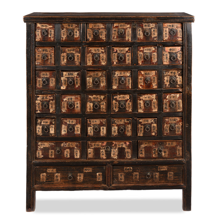 Antique Painted Apothecary Chest From Shanxi Province - 19th Century | Indigo Antiques