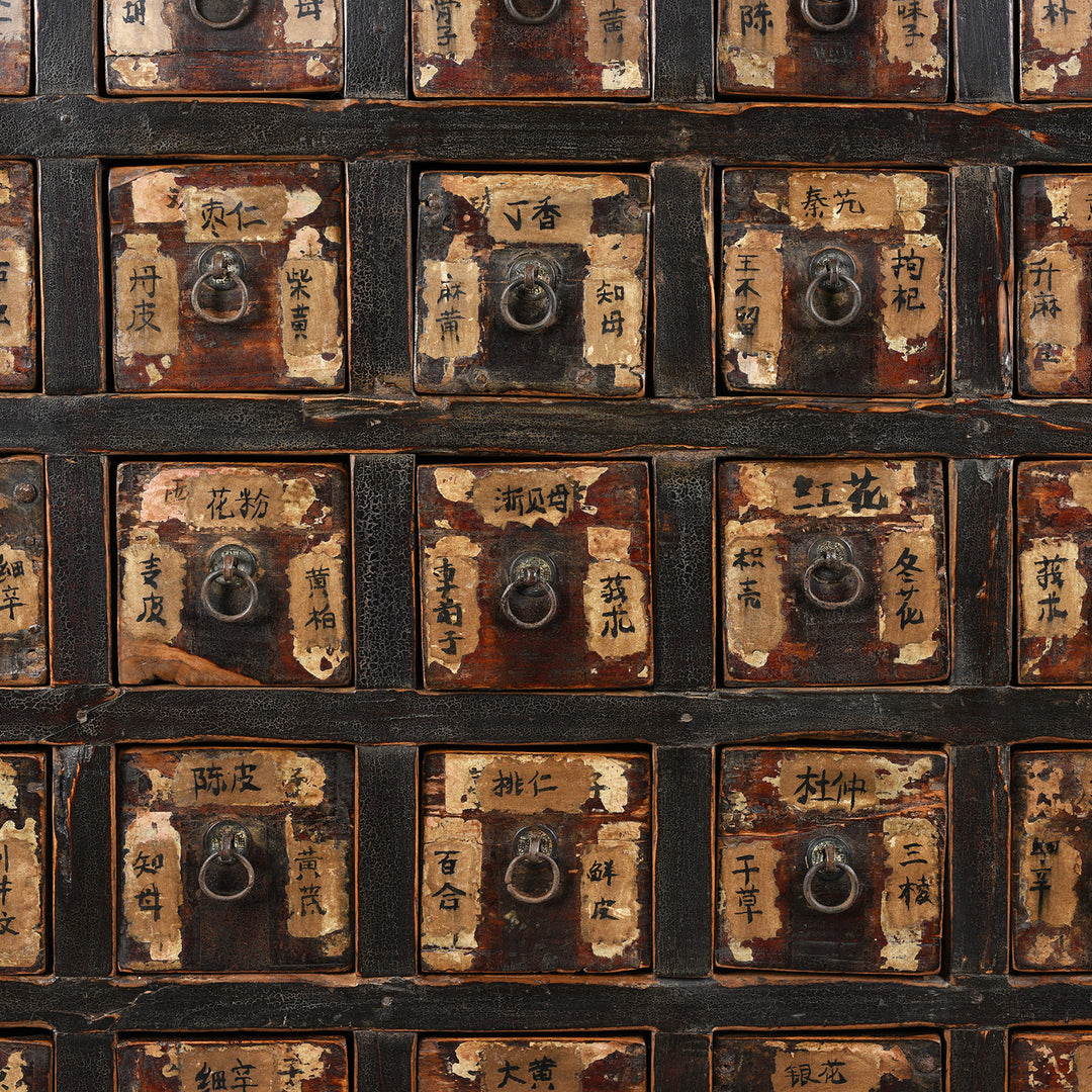 Drawer Detail of an Antique Chinese Apothecary Chest From Shanxi Province - 19th Century | Indigo Antiques