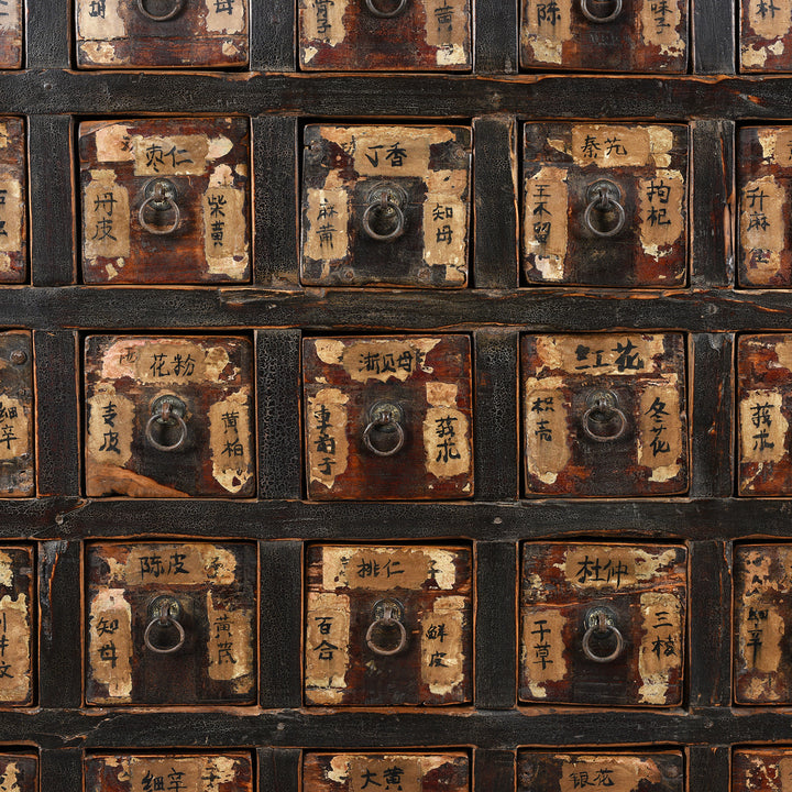 Drawer Detail of an Antique Chinese Apothecary Chest From Shanxi Province - 19th Century | Indigo Antiques
