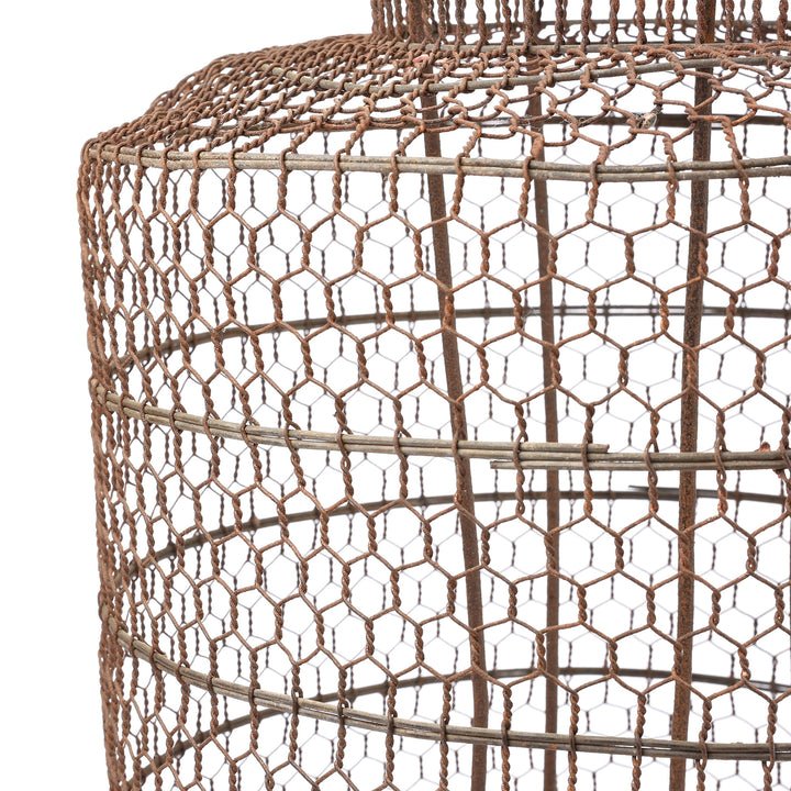 Antique Old Chinese Wire Lantern From Shanxi - Ca 1940's | Indigo Antiques