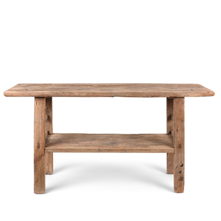 Farmhouse Bleached Elm Console Table | Indigo Antiques