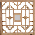 Bleached Poplar Lattice Doors From Shanxi - 19th Century