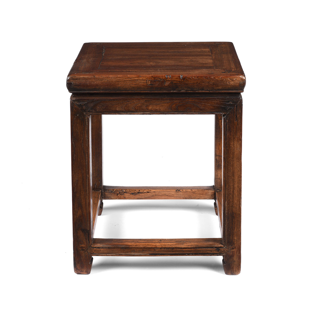 Antique Pair Of Red Elm Side Tables From Shanxi - 19th Century | Indigo Antiques