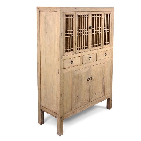 Poplar Kitchen Cabinet From Tianjin - 19th Century