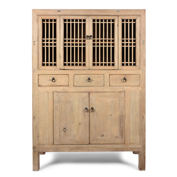 Poplar Kitchen Cabinet From Tianjin - 19th Century