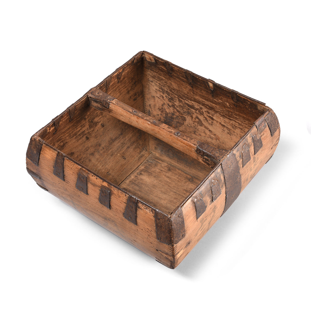Antique Vintage Chinese Market Trug - Ca 1920's | Indigo Antiques