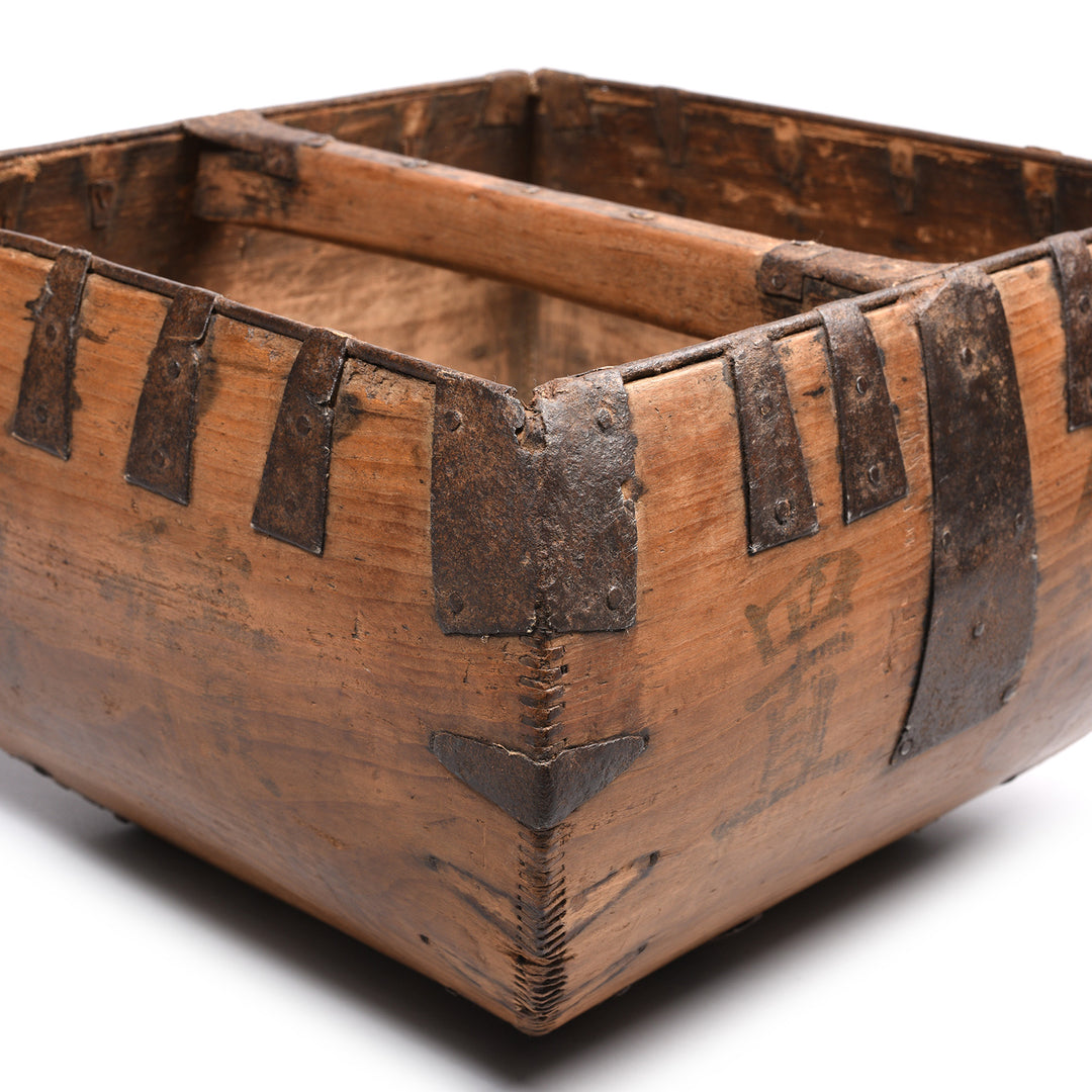 Antique Vintage Chinese Market Trug - Ca 1920's | Indigo Antiques