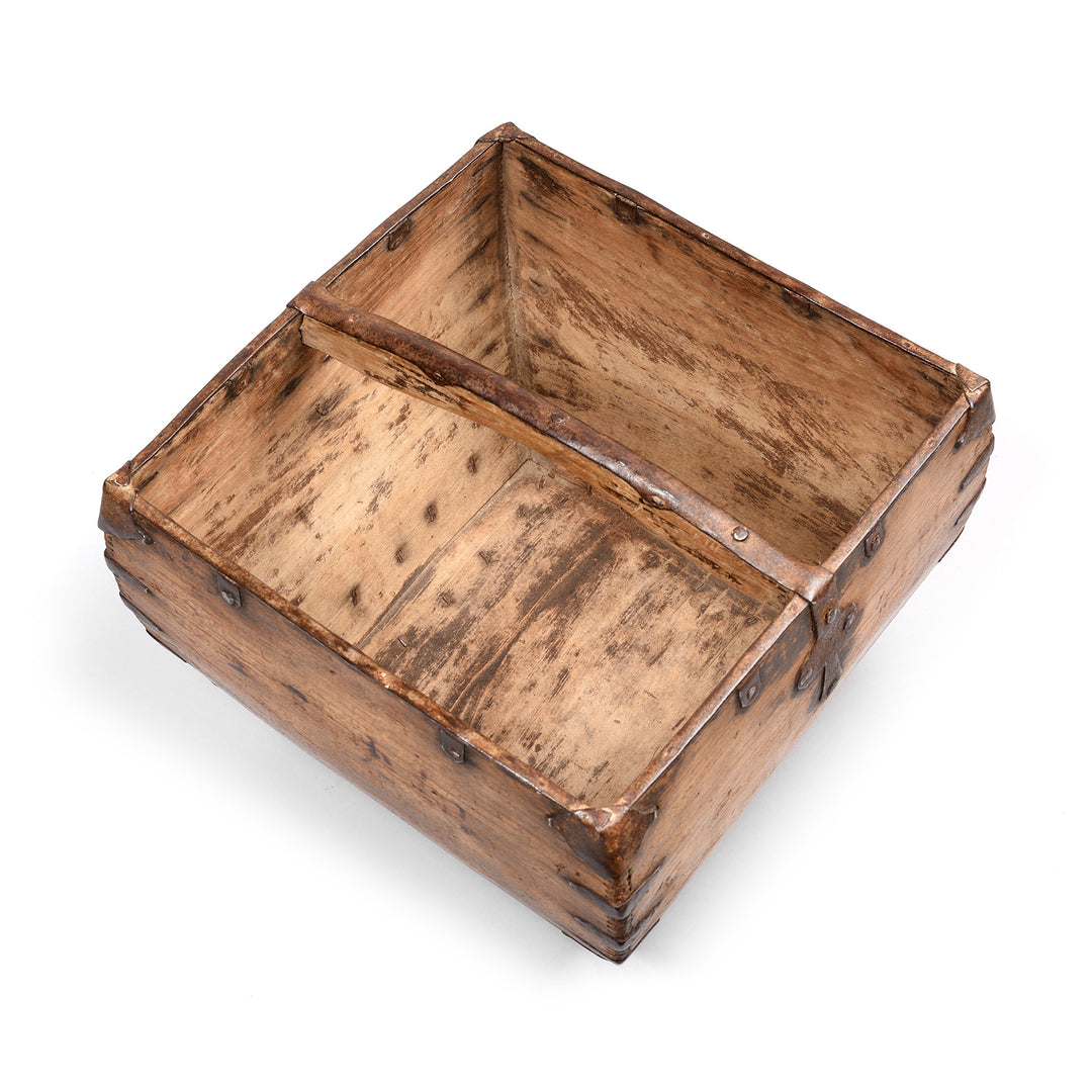 Antique Vintage Chinese Market Trug - Ca 1920's | Indigo Antiques
