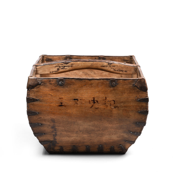 Antique Vintage Chinese Market Trug - Ca 1920's | Indigo Antiques
