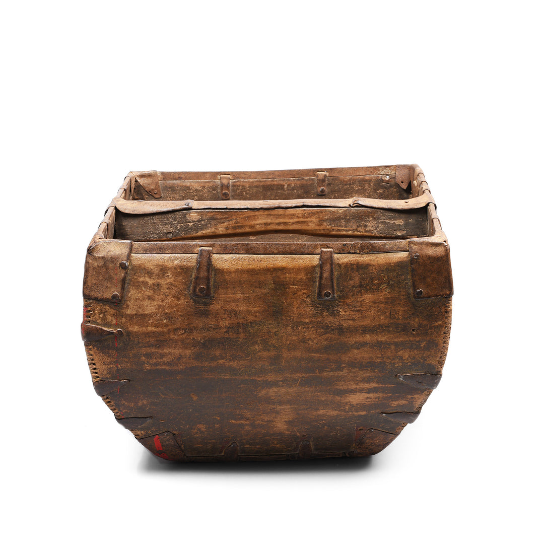 Antique Vintage Chinese Market Trug - Ca 1920's | Indigo Antiques