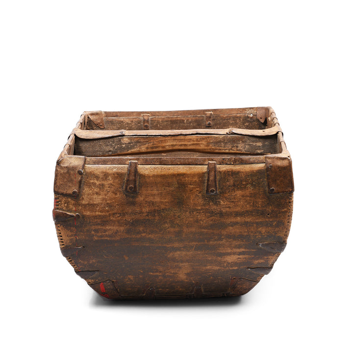 Antique Vintage Chinese Market Trug - Ca 1920's | Indigo Antiques