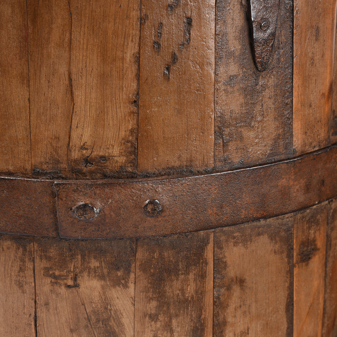 Detail From Antique Chinese Water Bucket From Shandong - 19th Century | Indigo Antiques