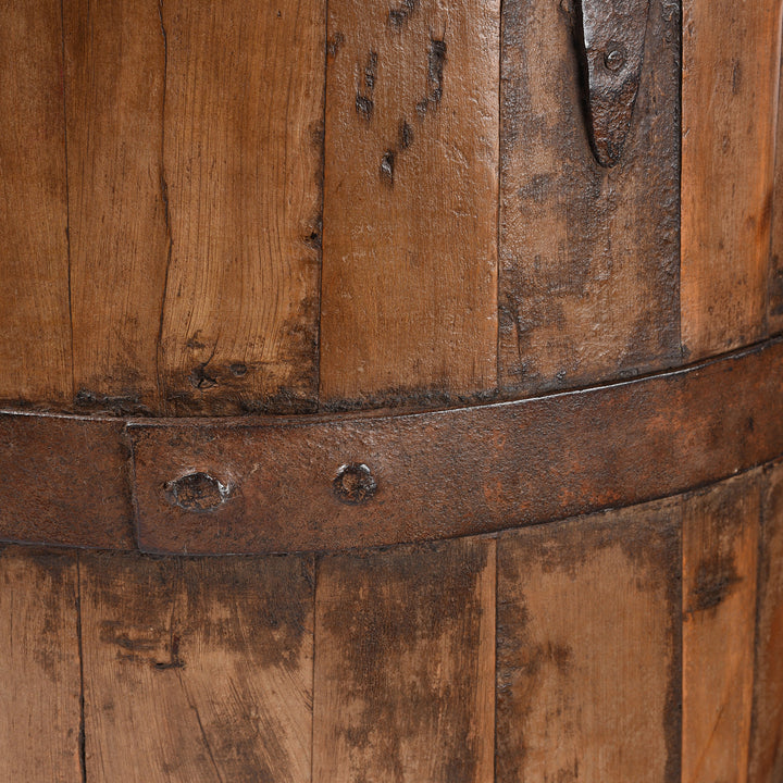 Detail From Antique Chinese Water Bucket From Shandong - 19th Century | Indigo Antiques