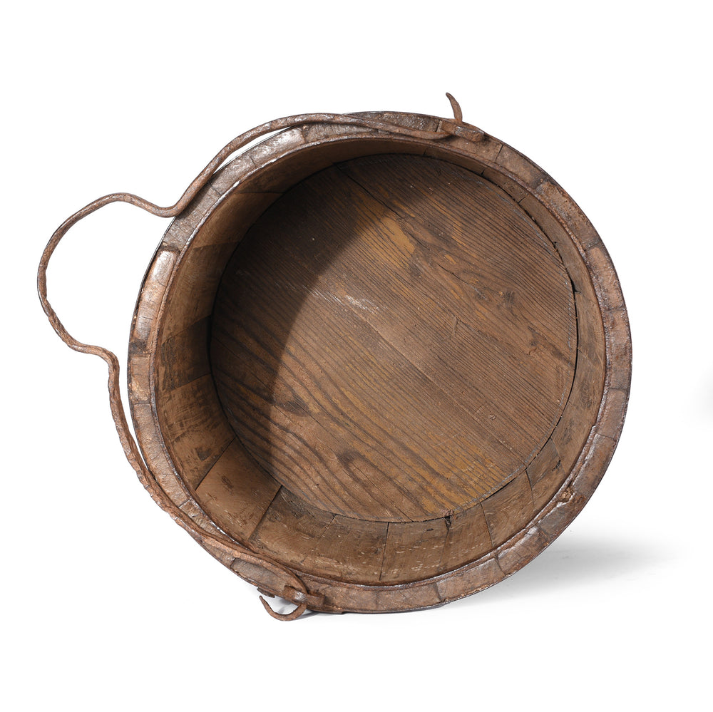 Interior Of Antique Chinese Water Bucket From Shandong - 19th Century | Indigo Antiques