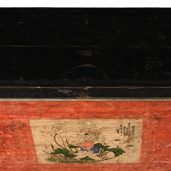 Painted Gansu Side Cabinet - Late 19th Century