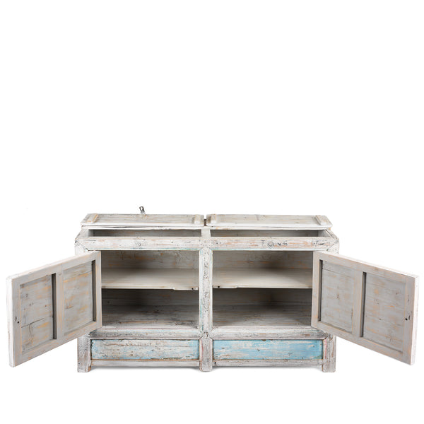 2 Door Painted Shanxi Sideboard - Ca 1920
