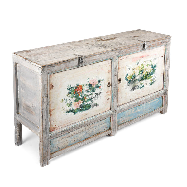 2 Door Painted Shanxi Sideboard - Ca 1920