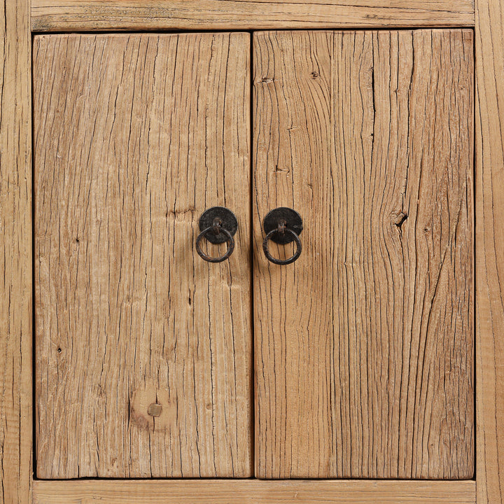 Bedside Cabinet With Drawer Made From Bleached Elm | Indigo Antiques