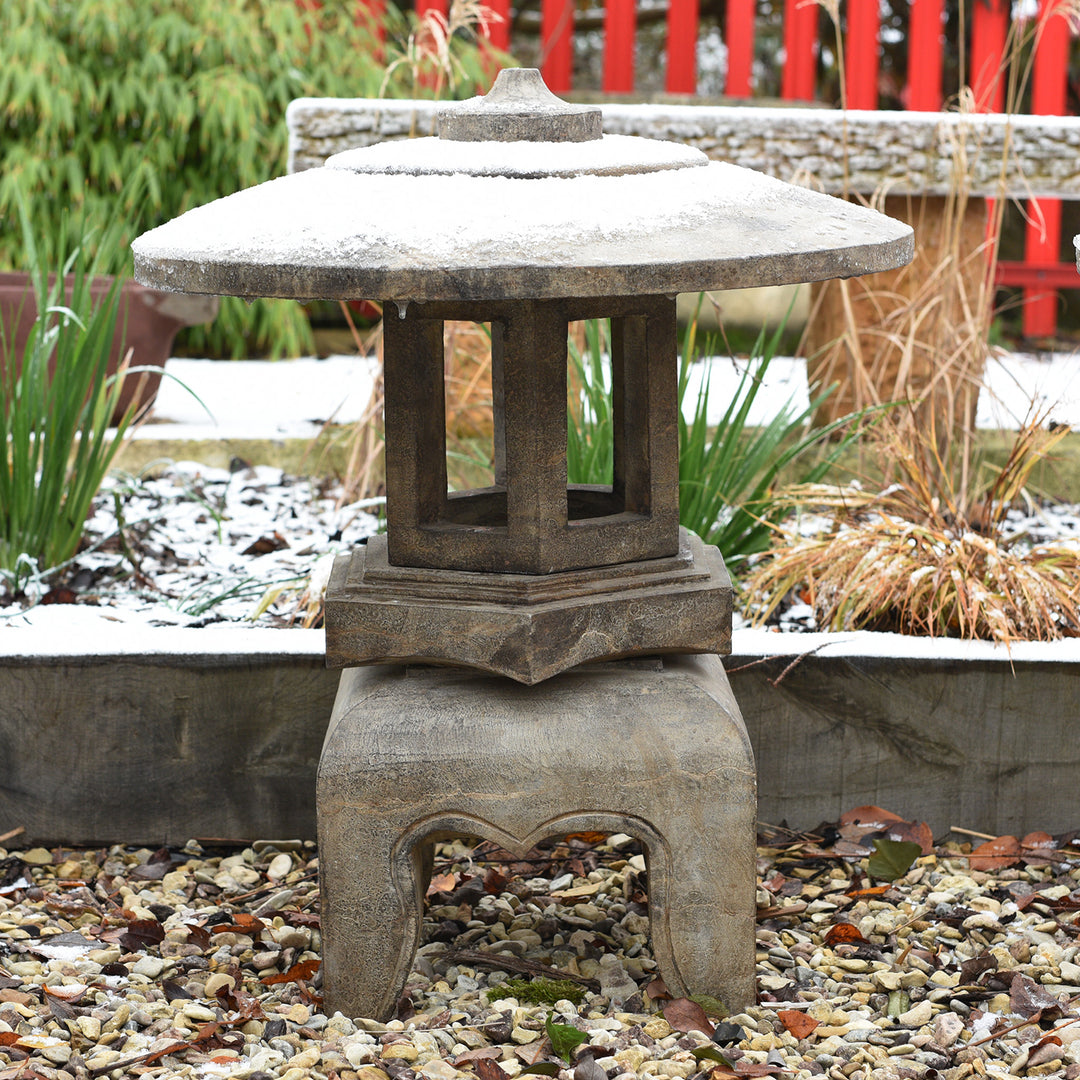 Stone "Ishi - Doro" - Snow Lantern from Japan | Indigo Antiques