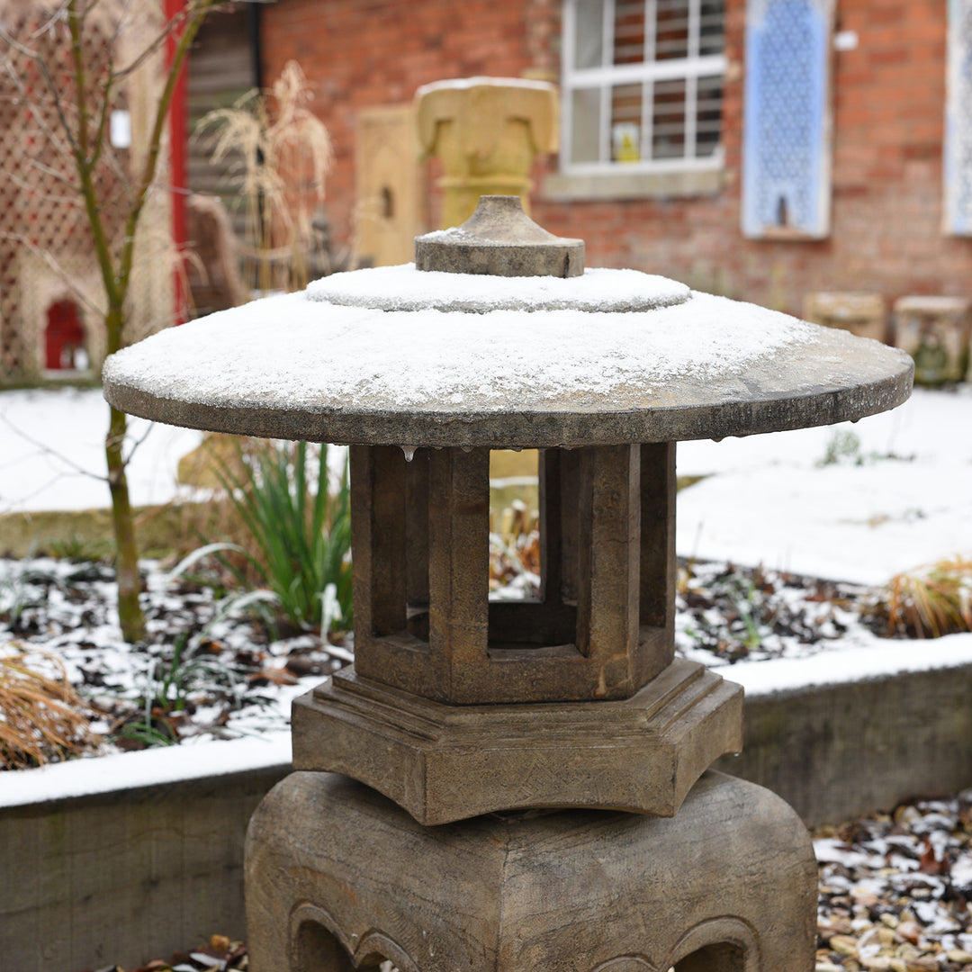 Stone "Ishi - Doro" - Snow Lantern from Japan | Indigo Antiques
