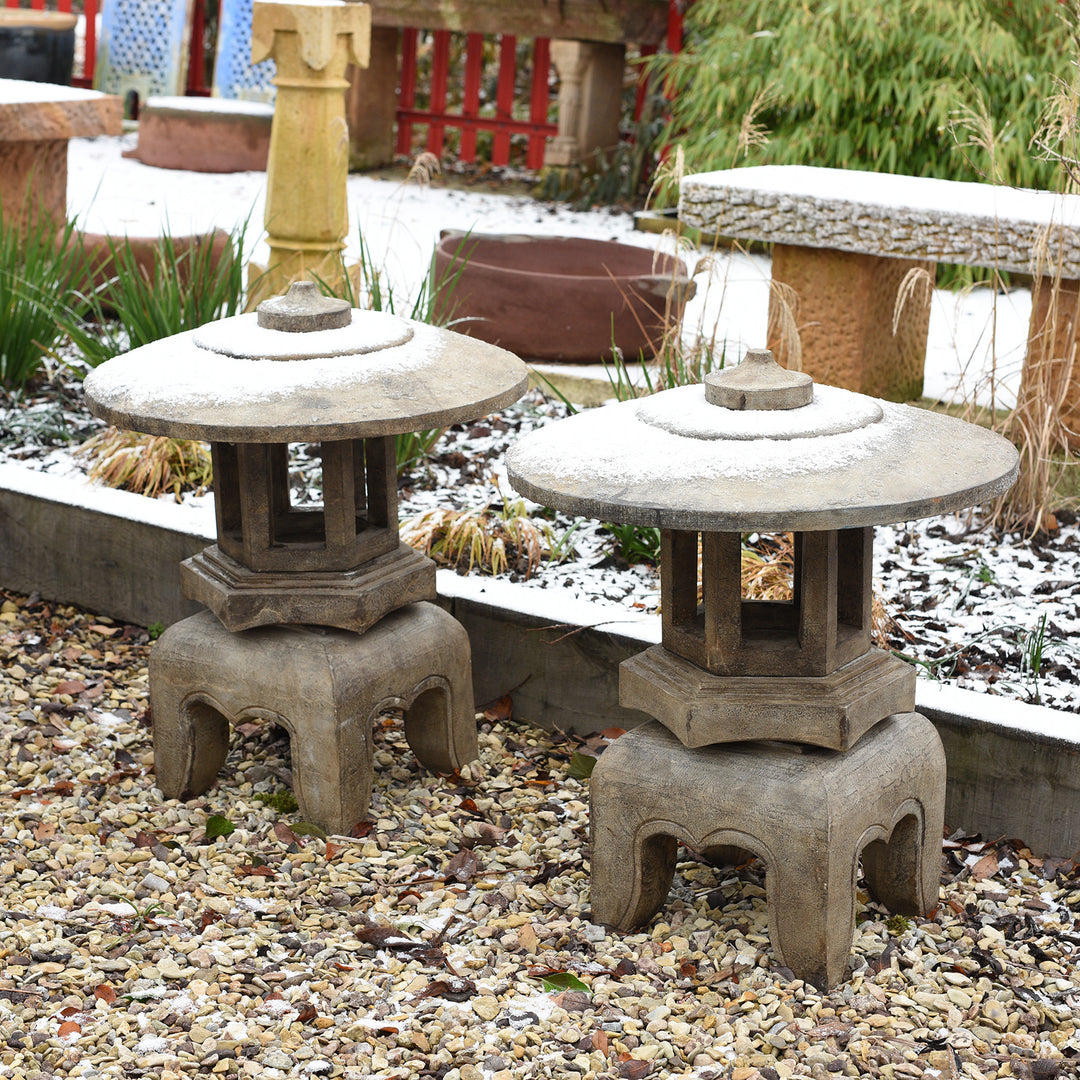 Stone "Ishi - Doro" - Snow Lantern from Japan | Indigo Antiques