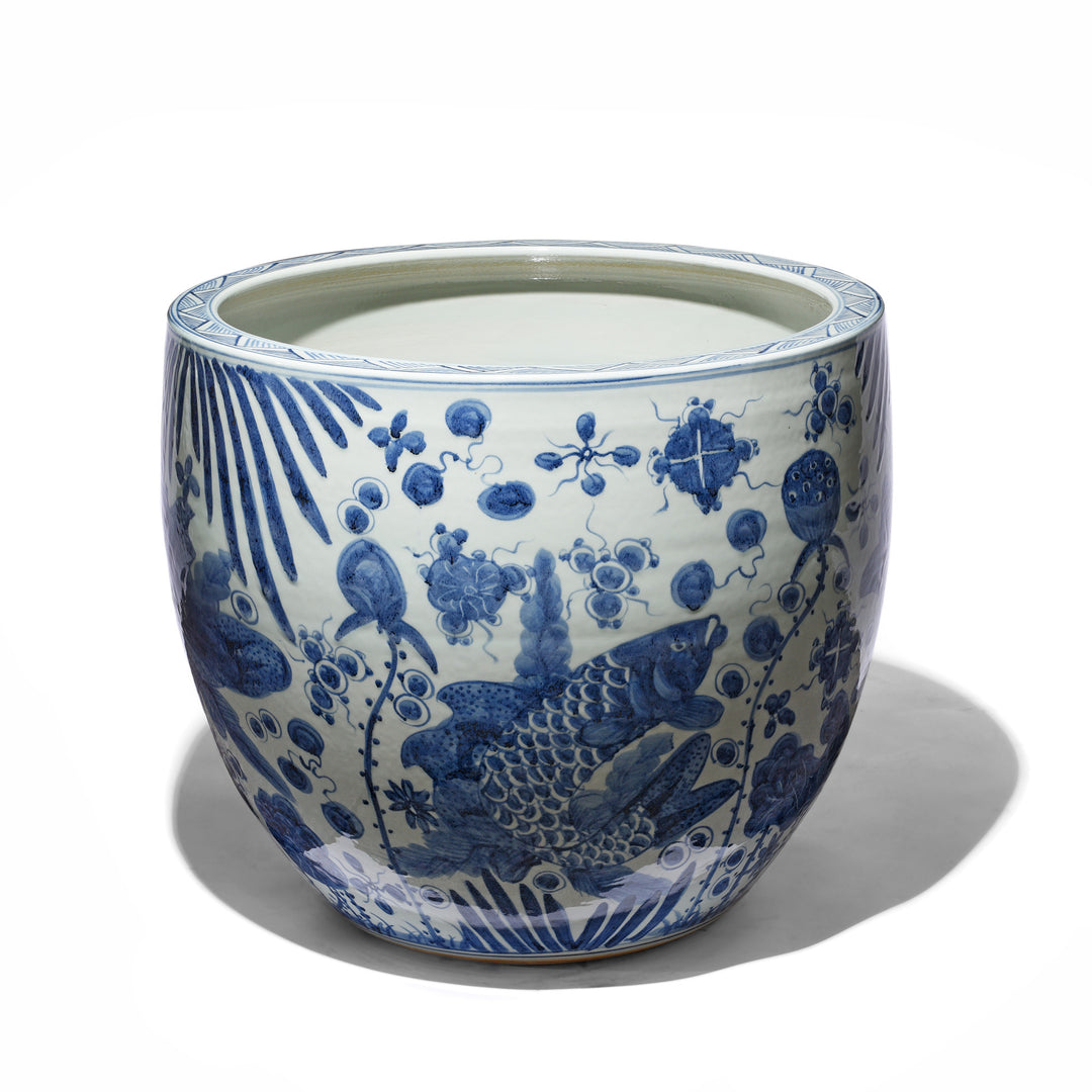 Porcelain Fish Bowl Planter | Indigo Antiques