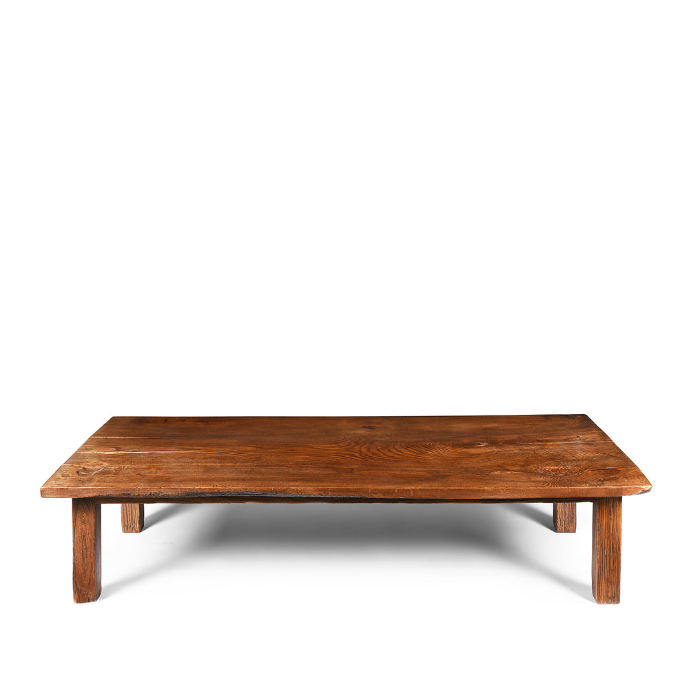 Antique Elm Single Plank Coffee Table - 19thC | Indigo Antiques