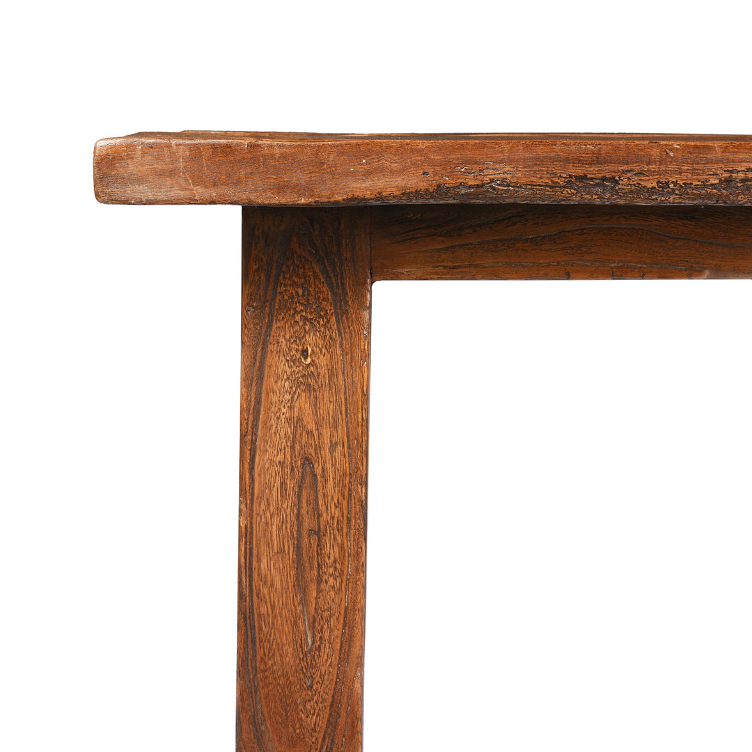 Detail From Antique Elm Single Plank Coffee Table - 19thC | Indigo Antiques